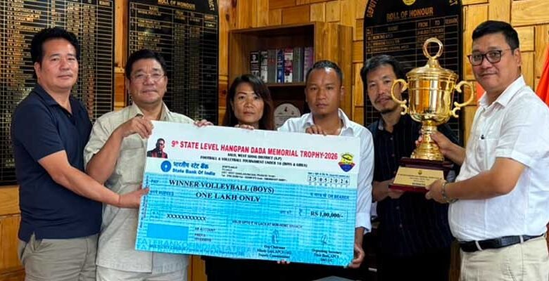 Kurung Kumey Boys Volleyball Team Wins 9th State-Level Hangpan Dada Memorial Trophy