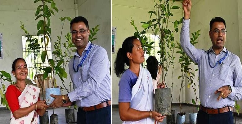 NABARD-Funded JIVA Project Distributes Saplings to Promote Natural Farming in Namsai