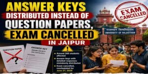 Answer Keys Distributed Instead of Question Papers, Exam Cancelled in Jaipur