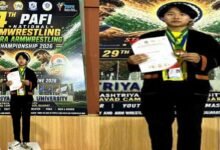Arunachal’s Remdo Gao Wins National Gold, Qualifies for World Arm Wrestling Championship 2026