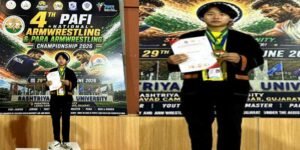 Arunachal’s Remdo Gao Wins National Gold, Qualifies for World Arm Wrestling Championship 2026