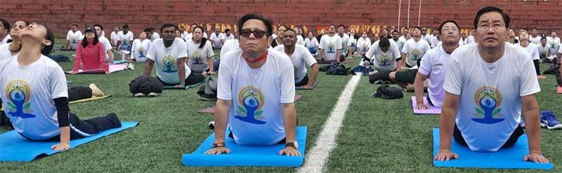 International Day of Yoga Celebrated Across Arunachal Pradesh with Widespread Participation