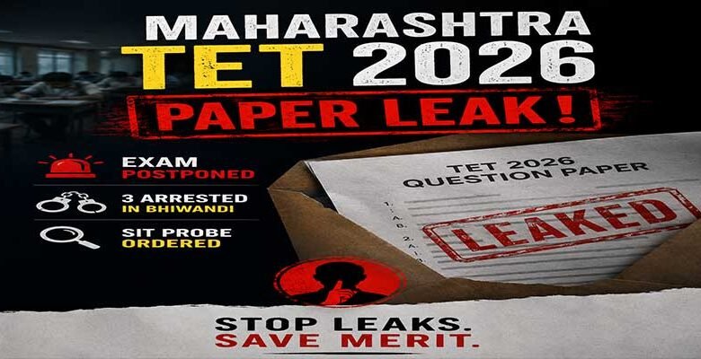 Another Exam, Another Leak: Maharashtra TET Postponed After Bhiwandi Bust