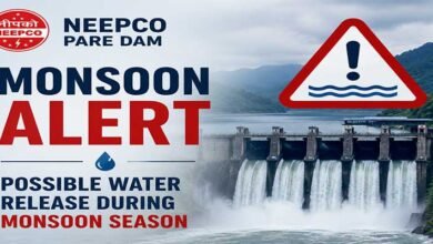NEEPCO Issues Monsoon Alert on Possible Water Release from Pare Dam