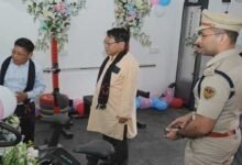 Minister Wangki Lowang Inaugurates Tirap Police Gym in Khonsa