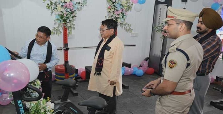 Minister Wangki Lowang Inaugurates Tirap Police Gym in Khonsa