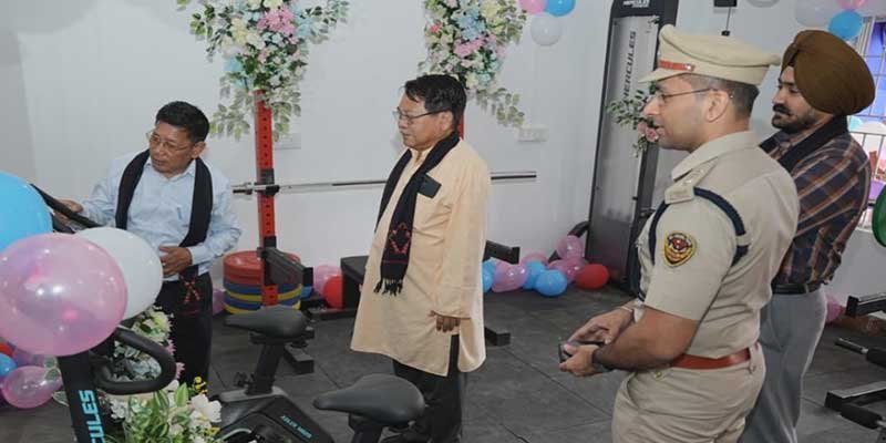 Minister Wangki Lowang Inaugurates Tirap Police Gym in Khonsa