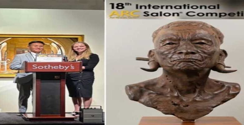 Arunachal Sculptor Dr. Bahom Kaling Darang Honoured at Prestigious International ARC Salon