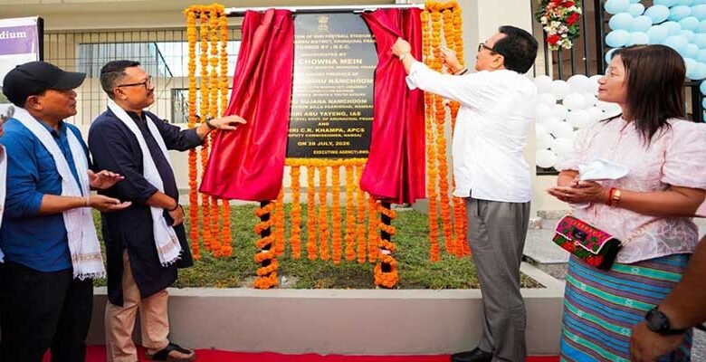 Arunachal: Chowna Mein Inaugurates Mini Football Stadium at Chowkham