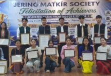 Jering Matkir Society Felicitates 42 Achievers