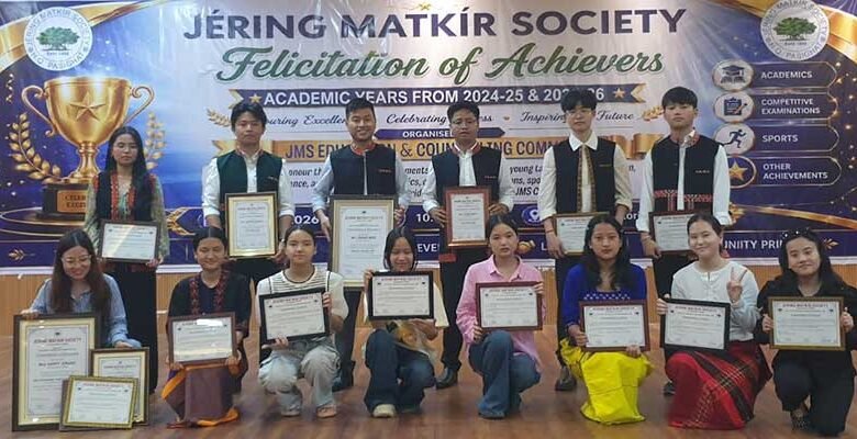 Jering Matkir Society Felicitates 42 Achievers