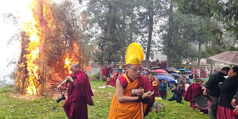 Thousands Join Sacred Lhamo Torchen Ritual at Tawang Monastery