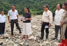 MLA Jini Dirchi Inspects Flash Flood-Hit Areas in Leparada
