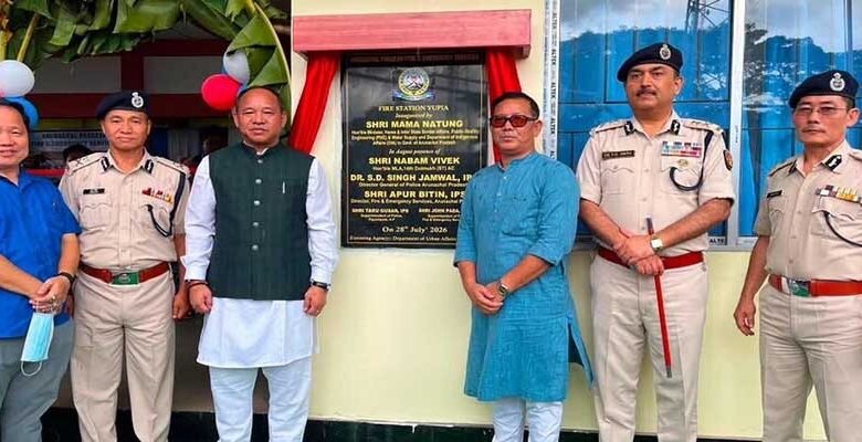 Mama Natung Inaugurates New Fire Station at Yupia, Flags Off Emergency Vehicles