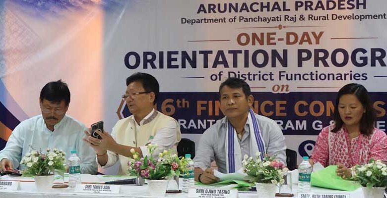 Ojing Tasing Calls for Stronger Panchayati Raj Institutions at Pasighat Orientation Programme