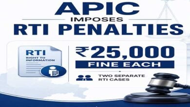 Arunachal Pradesh Information Commission Imposes RTI Penalties in Two Separate Cases
