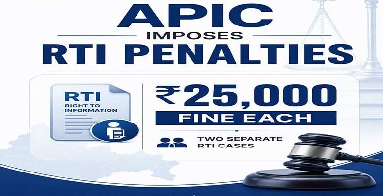 Arunachal Pradesh Information Commission Imposes RTI Penalties in Two Separate Cases