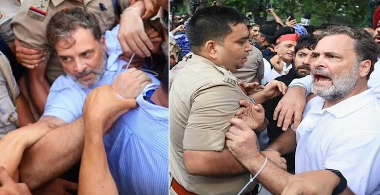 Rahul, Priyanka, Congress Leaders Detained from Dharna Outside PM's Residence Over NEET Protest