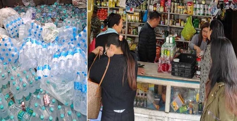 Surprise Inspections in Tawang Enforce Ban on Single-Use Plastics and Small Water Bottles