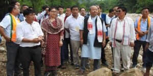 Rajya Sabha MP Tai Tagak Visits Flood-Ravaged Villages in Lower Siang and East Siang