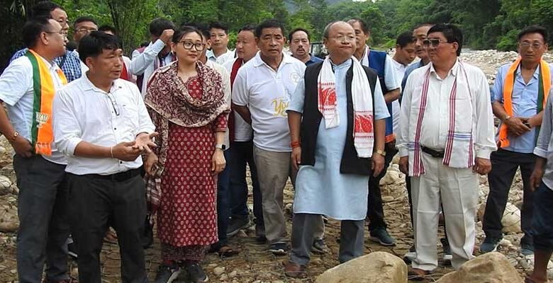Rajya Sabha MP Tai Tagak Visits Flood-Ravaged Villages in Lower Siang and East Siang