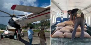 Upper Subansiri Admin Airlifts Essential Supplies to Flood-Hit Villages