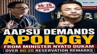 AAPSU Demands Apology from Minister Nyato Dukam Over 80:20 Reservation Remarks