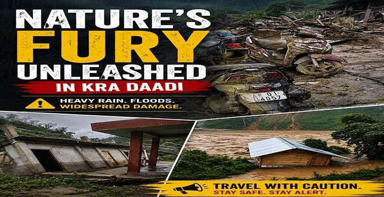 Church Washed Away, Schools Submerged in Parsi Parlo