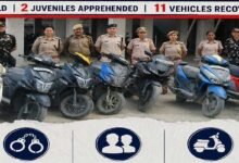 Nirjuli Police Bust Two-Wheeler Theft Racket, Four Arrested, 11 Stolen Vehicles Recovered