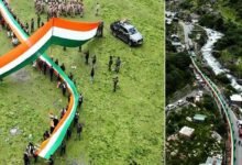 At 13,000 Feet, 300-Metre Tricolour Marks India’s Presence Along Arunachal Frontier﻿