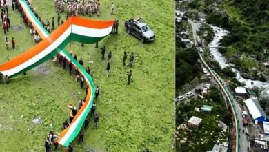 At 13,000 Feet, 300-Metre Tricolour Marks India’s Presence Along Arunachal Frontier﻿