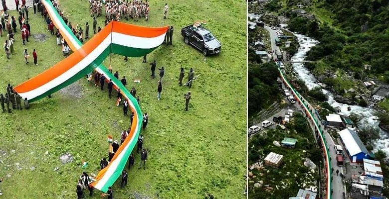 At 13,000 Feet, 300-Metre Tricolour Marks India’s Presence Along Arunachal Frontier﻿