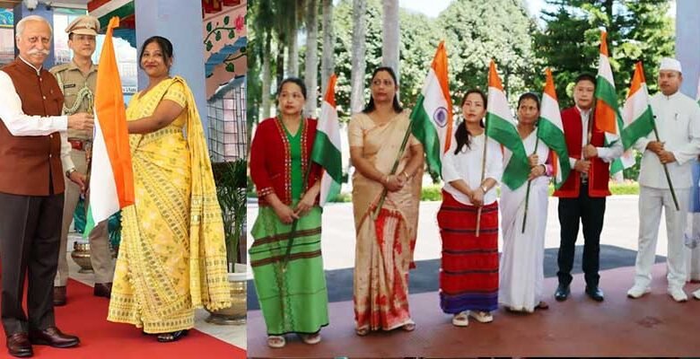 Governor KT Parnaik Presents Tiranga to Lok Bhavan Officials, Urges Patriotism