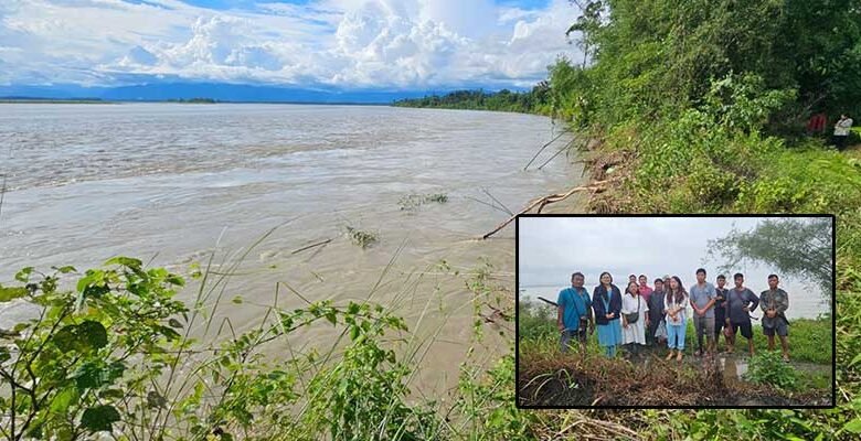 Massive Siang River Erosion Damages WRC Fields in Borguli Village