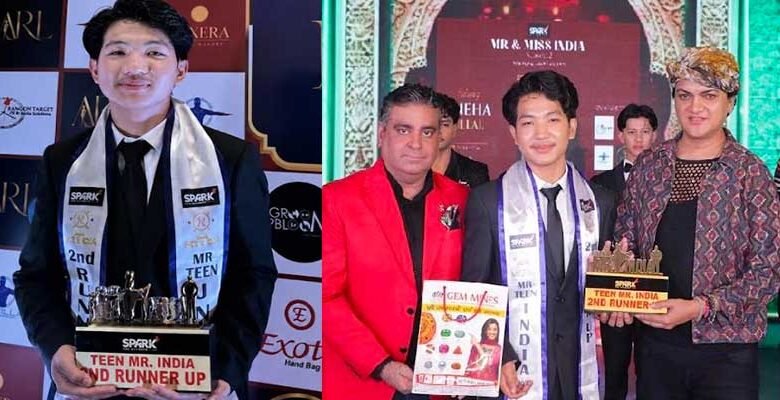 Arunachal's Nabam Tukung Finishes 2nd Runner-Up at Mr. Teen India 2026