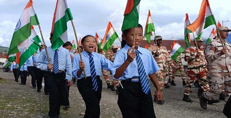 Over 600 Join Tiranga Yatra in Mechukha Under Har Ghar Tiranga 2026﻿