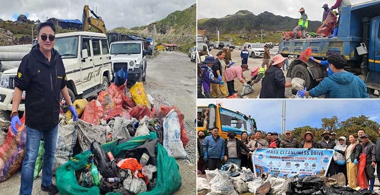 Five Truckloads of Garbage Collected in Major Tawang Clean-Up Drive﻿