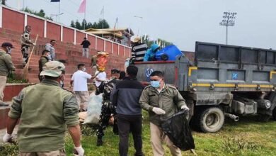 Tawang Police Leads Major Cleanliness Drive at Gyalwa Tsangyang Gyatso Stadium