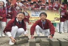JNV Tawang Students Turn Brick-Making into a Hands-On Mathematics Lesson