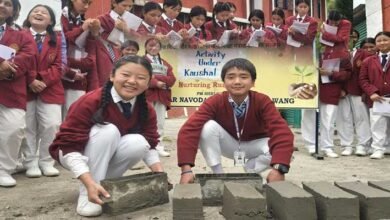 JNV Tawang Students Turn Brick-Making into a Hands-On Mathematics Lesson