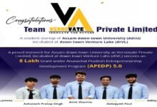 Assam down town University Incubated Startup Vernovate Secures ₹8 Lakh APEDP 5.0 Grant