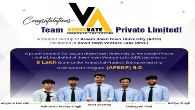 Assam down town University Incubated Startup Vernovate Secures ₹8 Lakh APEDP 5.0 Grant