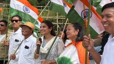 Tiranga Padyatra Held in Yachuli