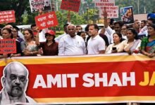 INDIA Bloc Marches in Parliament, Demands Amit Shah's Reply on Student Protest Crackdown