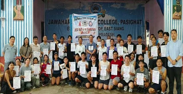Red Run Mini Marathon Promotes HIV, STI Awareness Among Youth in Pasighat