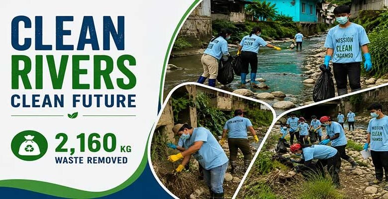 YMCR-Led River Clean-Up Removes Over 2.1 Tonnes of Waste from Yagamso River