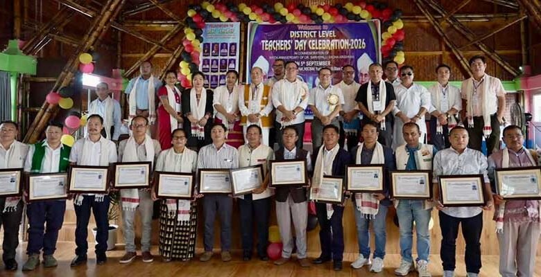 Teachers’ Day : 16 Teachers Honoured for Dedicated Service in Papum Pare