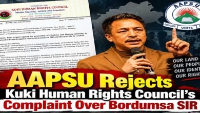 AAPSU Rejects Kuki Human Rights Council’s Complaint Over Bordumsa SIR