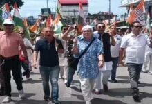 APCC Holds Protest March in Itanagar Over FIR Against Rahul Gandhi