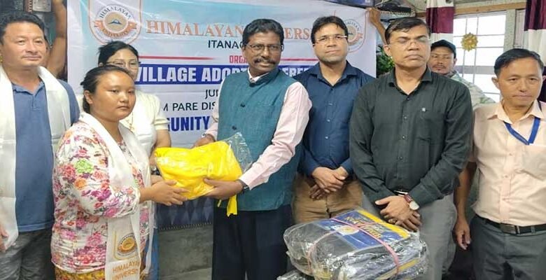 Himalayan University Organises Village Adoption Ceremony at Jollang